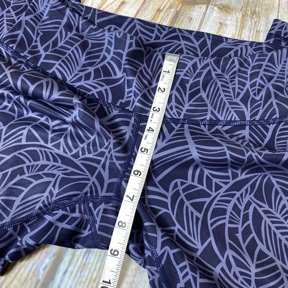 Lululemon Wunder Under Womens Size 6 Banana Leaf Print Crop Leggings Yoga Pants - Picture 5 of 8